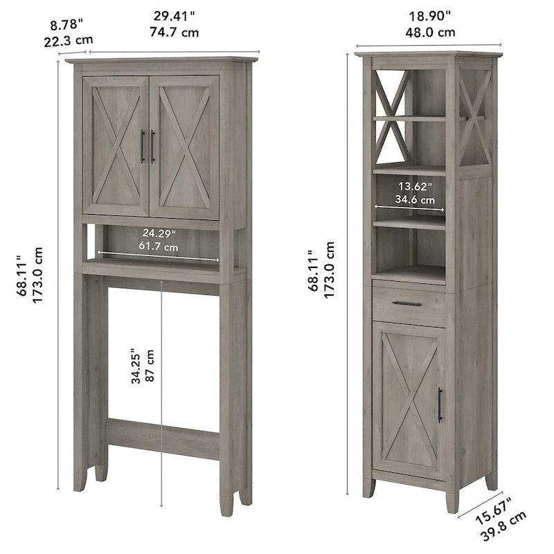 Meuble de rangement haut et meuble gain de place Key West
