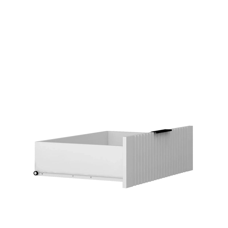 47.24 Armoire Moderne avec Penderie, Tiroirs et Étagères Ouvertes pour Chambre à Coucher