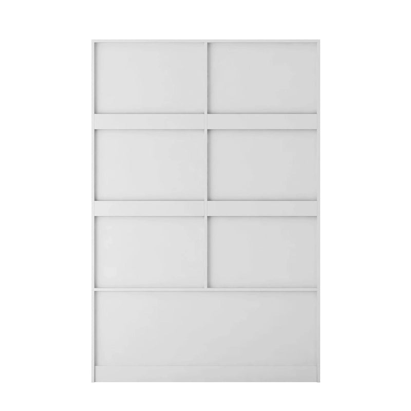 47.24 Armoire Moderne avec Penderie, Tiroirs et Étagères Ouvertes pour Chambre à Coucher