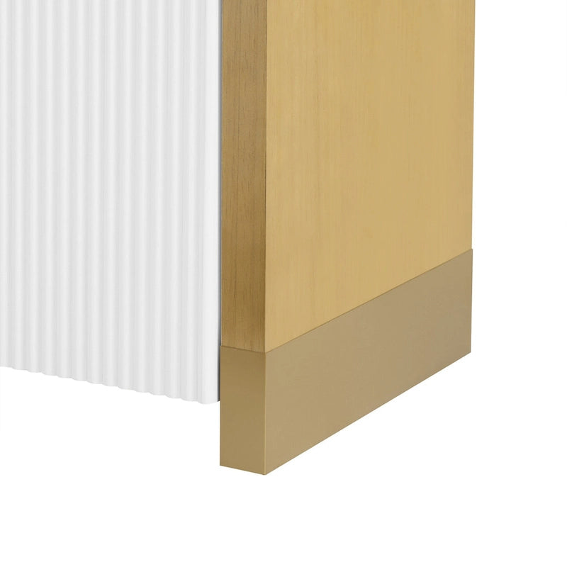 Armoire moderne à 4 portes avec étagères réglables pour bureau, salon et entrée