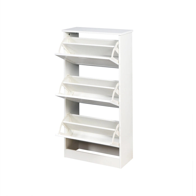 Meuble à chaussures 3 abattants en bois - 9,45 x 20,94 x 43,11