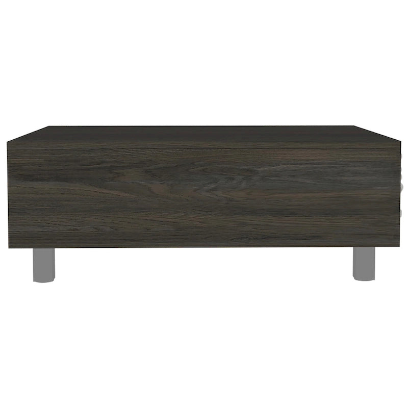 Table basse Boston relevable avec compartiment de rangement dissimulé