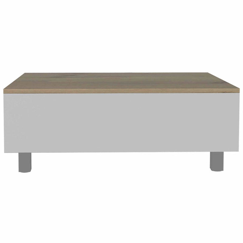 Table basse Boston relevable avec compartiment de rangement dissimulé