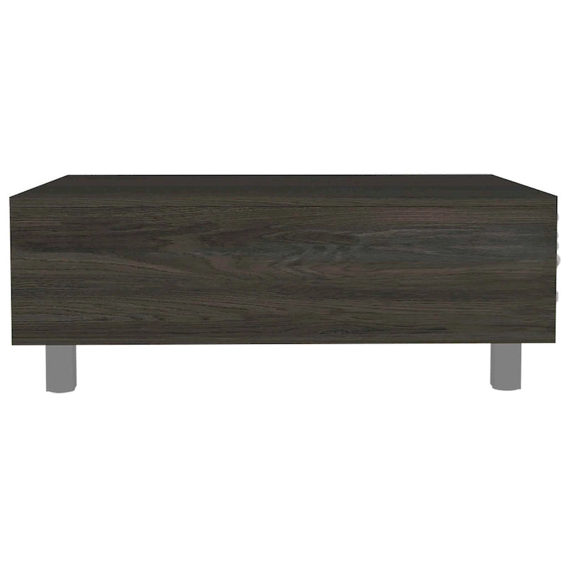 Table basse Boston relevable avec compartiment de rangement dissimulé