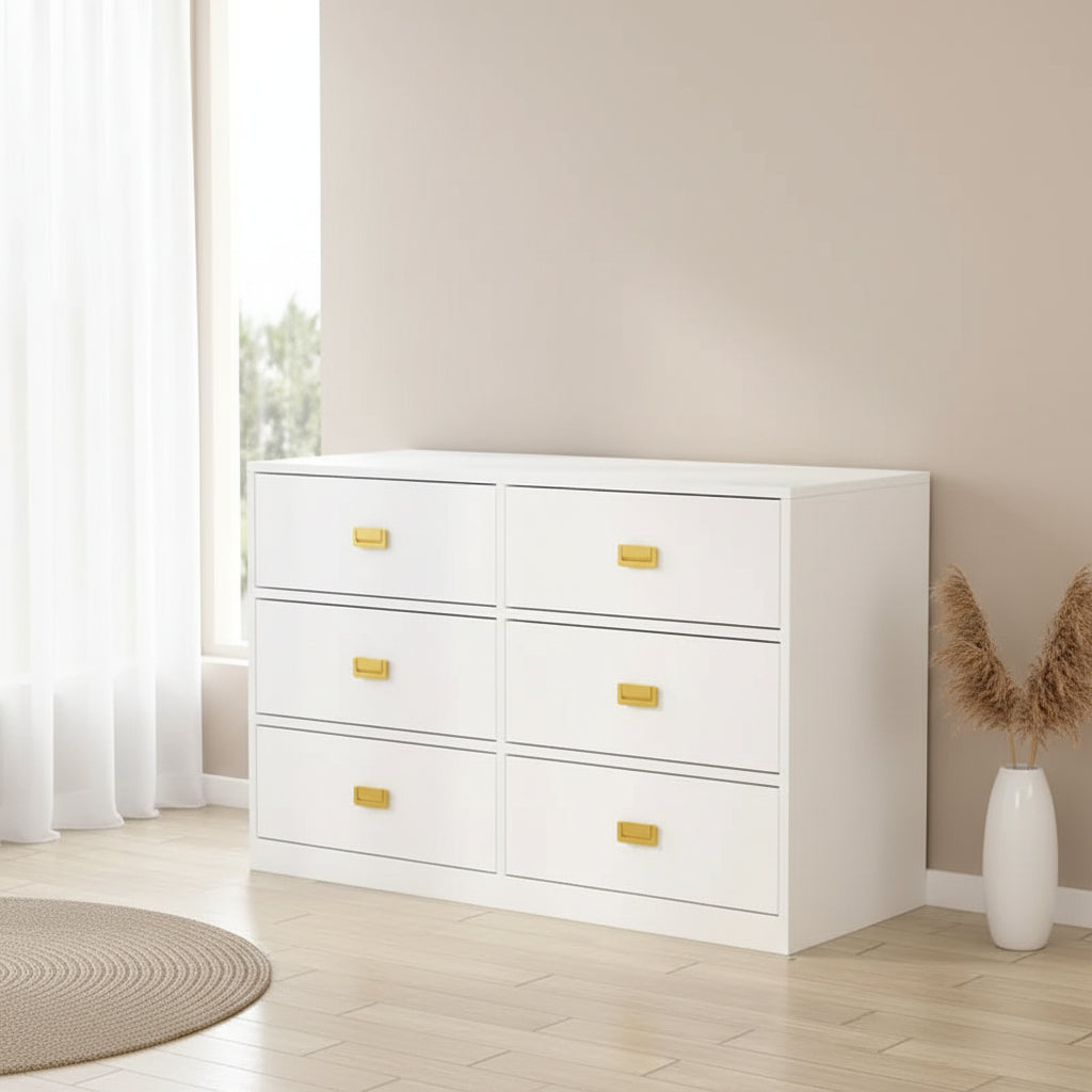 Commode à langer de 114,6 cm de large avec rangement