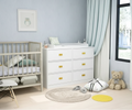 Commode à langer de 114,6 cm de large avec rangement