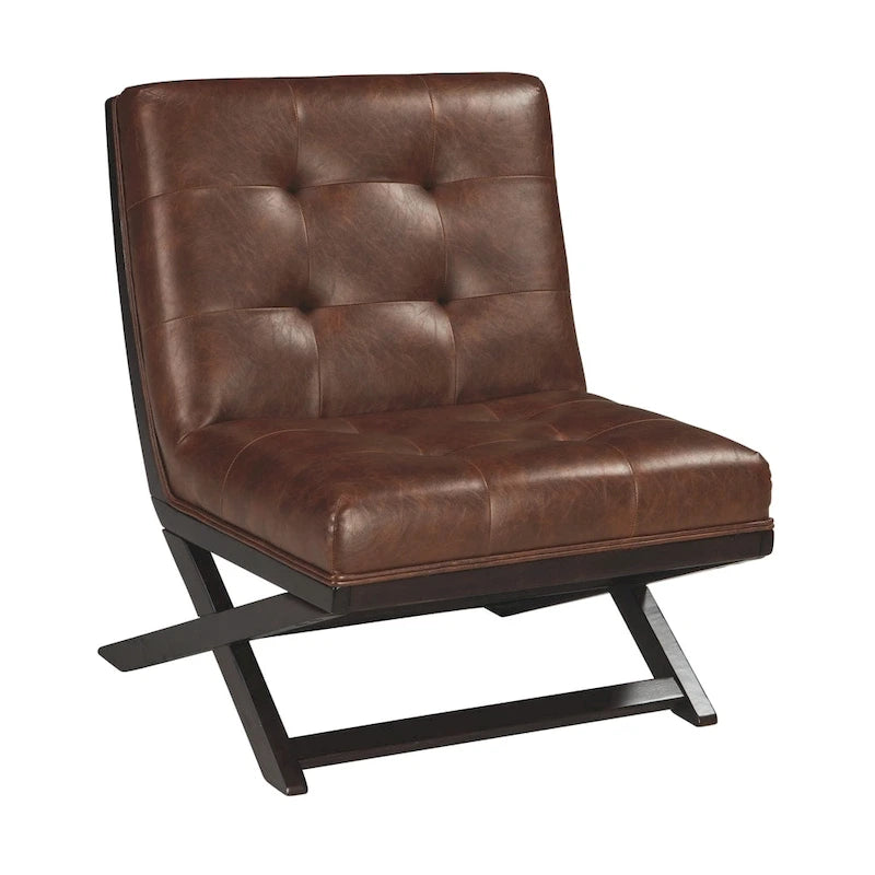 Fauteuil d'appoint décontracté en similicuir