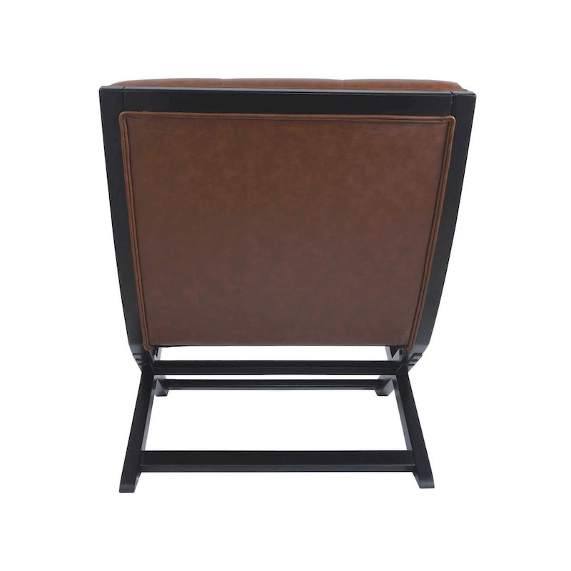 Fauteuil d'appoint décontracté en similicuir