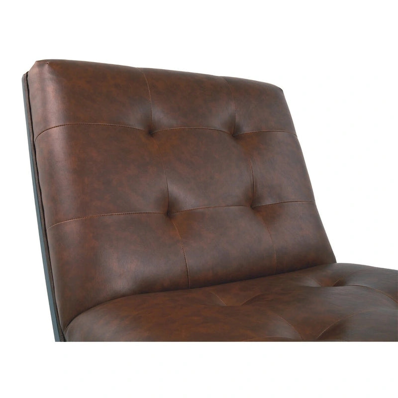 Fauteuil d'appoint décontracté en similicuir