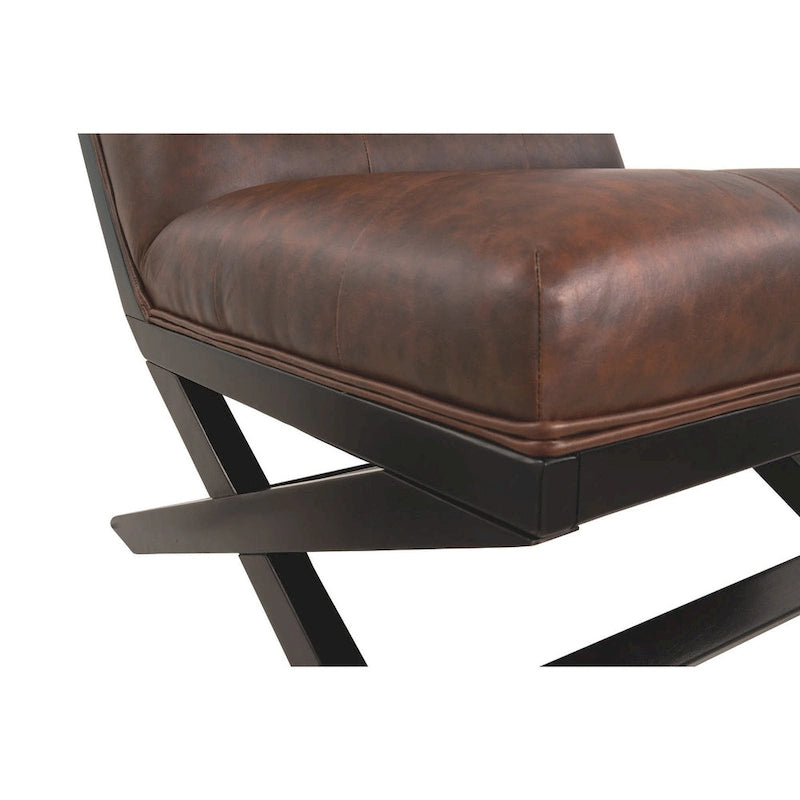 Fauteuil d'appoint décontracté en similicuir