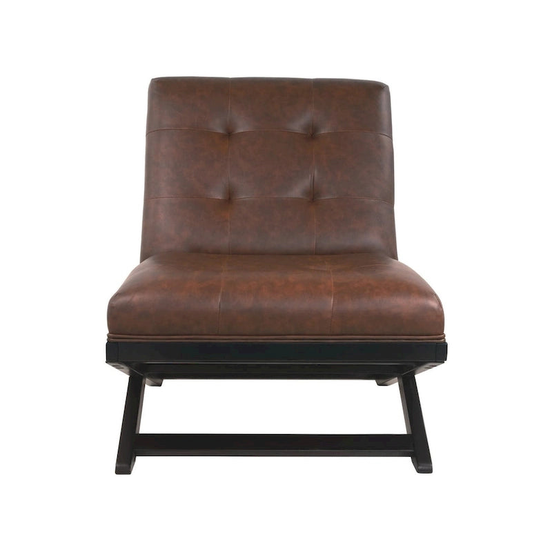 Fauteuil d'appoint décontracté en similicuir
