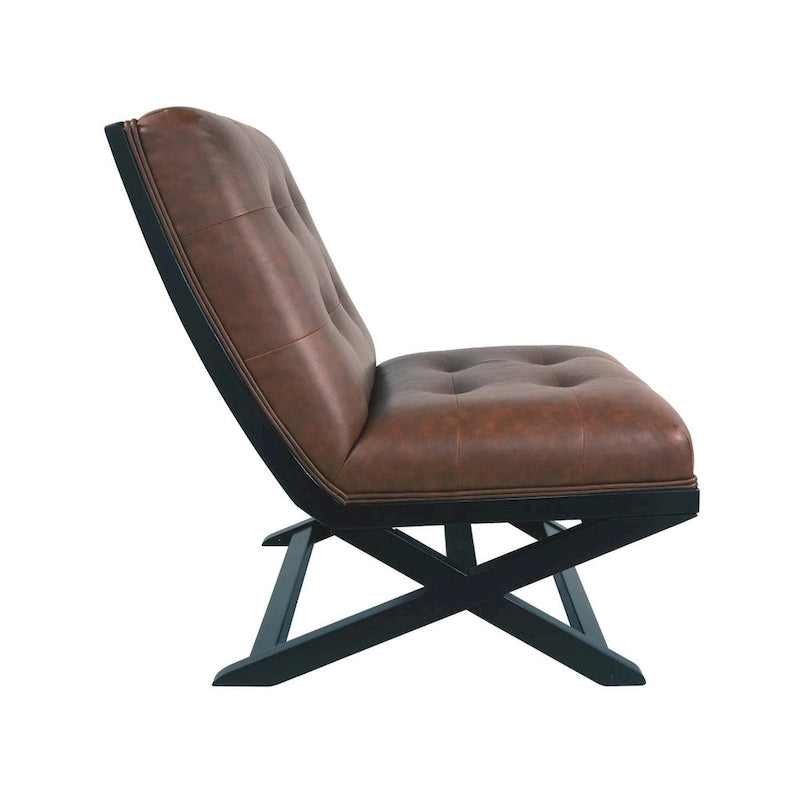 Fauteuil d'appoint décontracté en similicuir