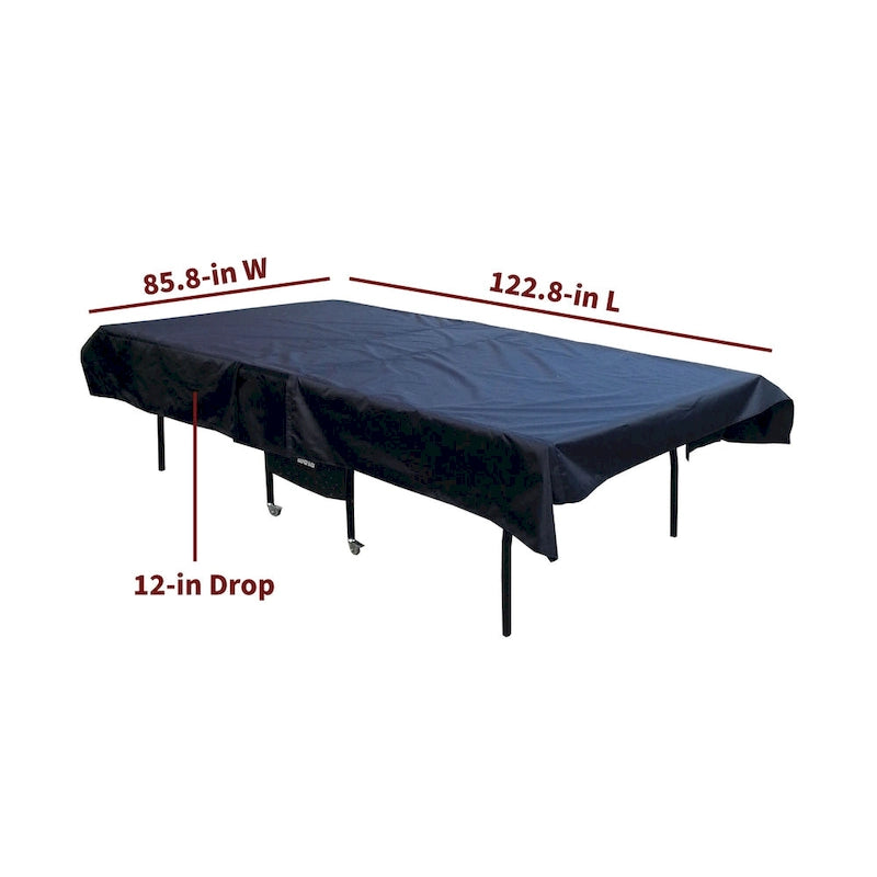 Housse de tennis de table en polyester noir