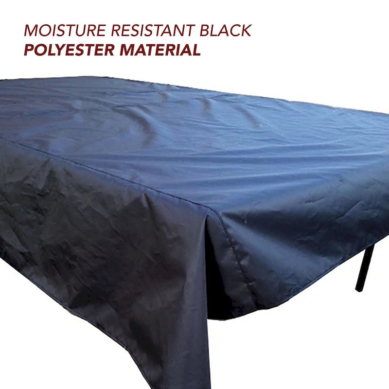 Housse de tennis de table en polyester noir