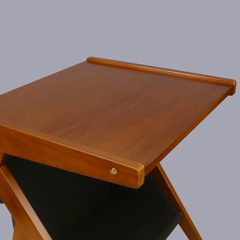 Table d'appoint de canapé en Z avec panier de rangement en toile