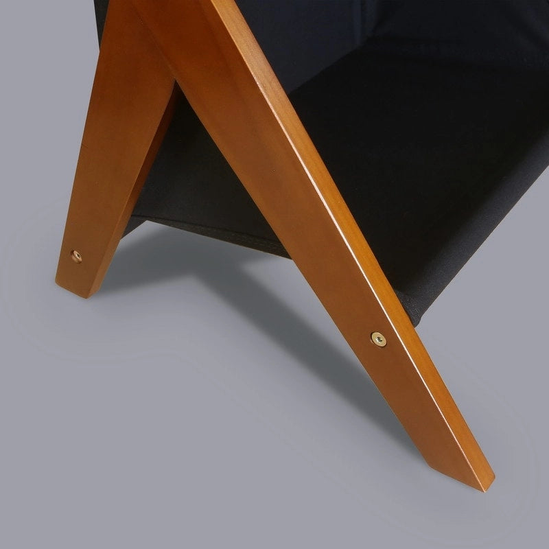 Table d'appoint de canapé en Z avec panier de rangement en toile