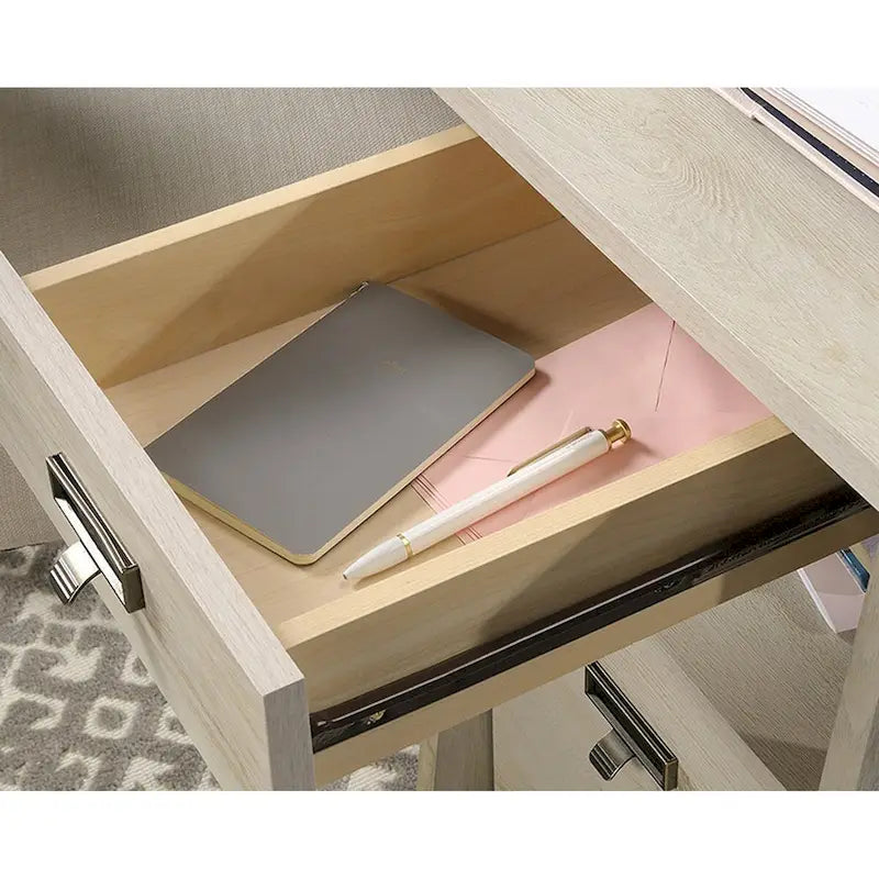 Grand bureau de direction avec tiroirs et pieds métalliques robustes pour bureau à domicile
