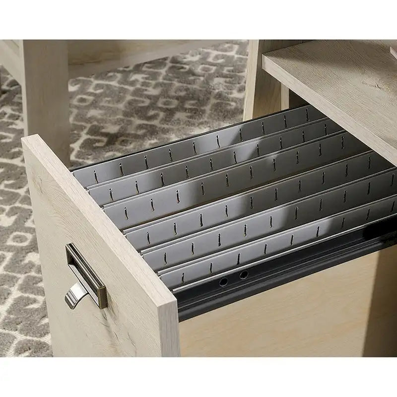 Grand bureau de direction avec tiroirs et pieds métalliques robustes pour bureau à domicile