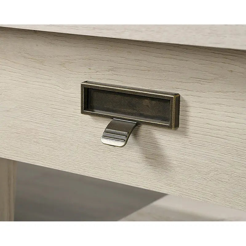 Grand bureau de direction avec tiroirs et pieds métalliques robustes pour bureau à domicile