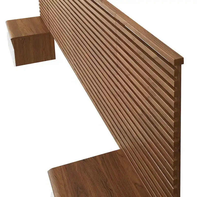 Tête de lit murale King et tables de chevet modernes