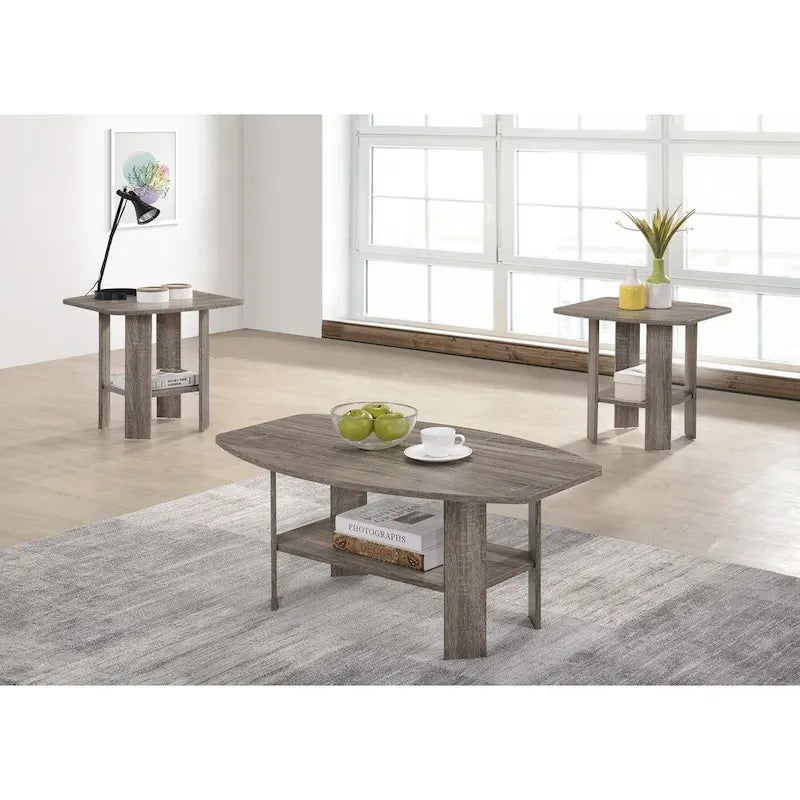 Table d'appoint ronde moderne avec étagère de rangement ouverte pour le salon et la chambre à coucher