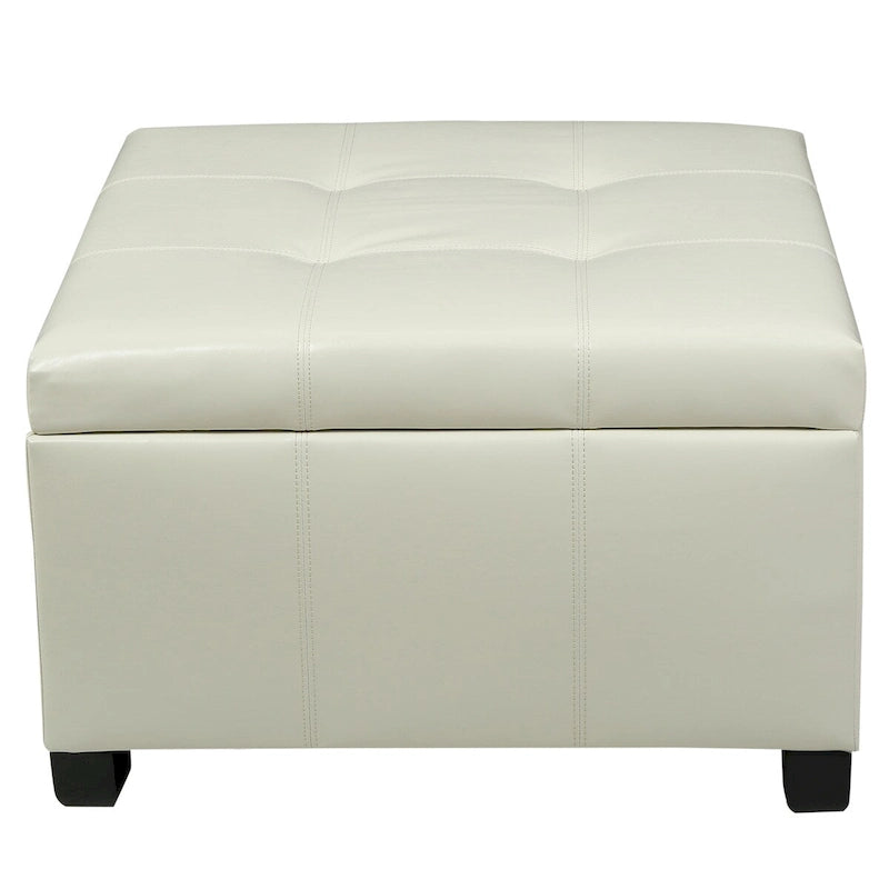 Banc ottoman de rangement capitonné