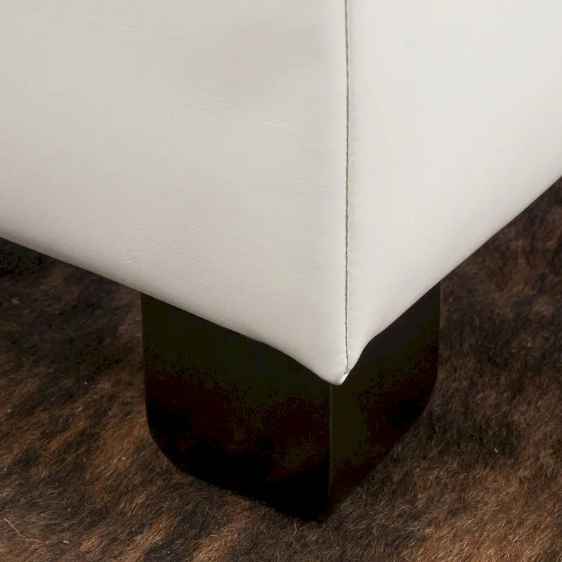 Banc ottoman de rangement capitonné