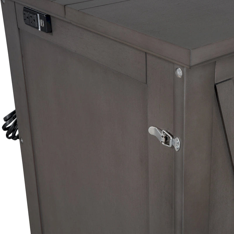 Lit escamotable Armoire-Coffre Cube en pin massif avec tiroir